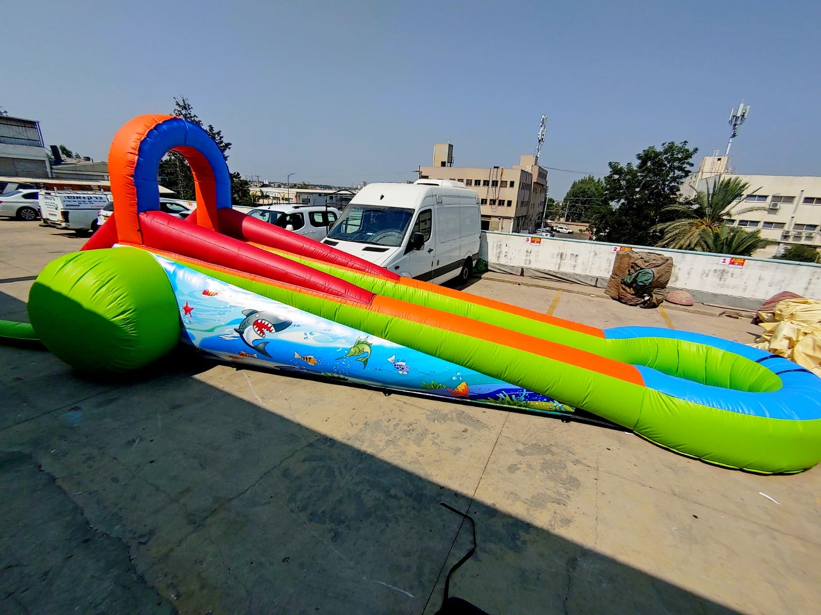 מגלשת מים 10 מטר להשכרה