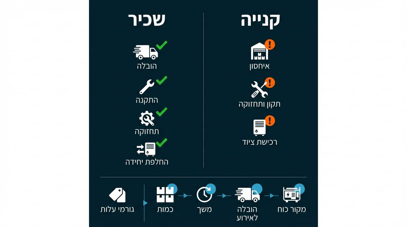 עלויות השכרת פטריות חימום לאירועים - השוואת מחירים