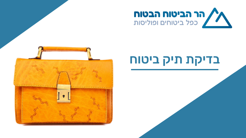 בדיקת תיק ביטוח: מה מכינים, מה בודקים, ומה מקבלים